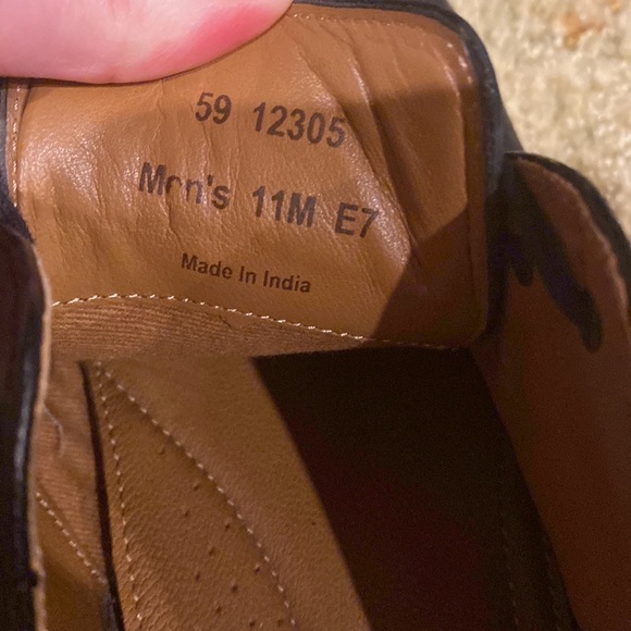 Men’s J. Murphy by Johnston and Murphy, black leather tie Oxford - Picture 6 of 8